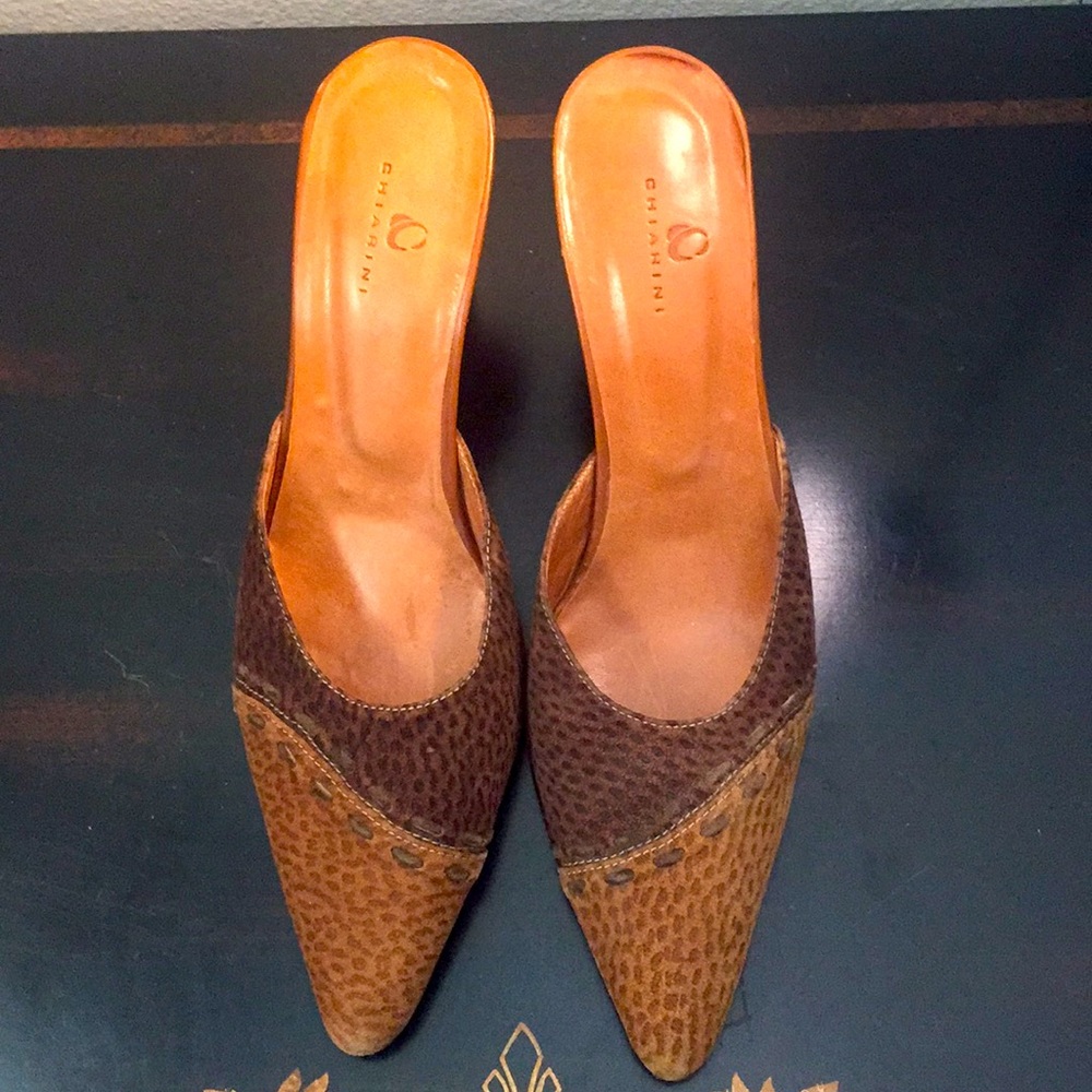 Chiarini Heels Suede Very Beautiful Size 9
